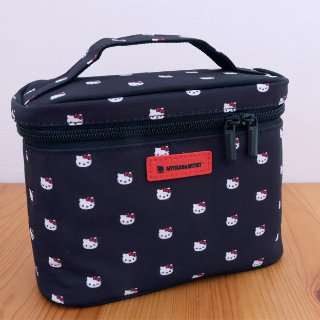 กระเป๋าโท้ต Hello Kitty ใหม่ - ที่เก็บเครื่องสําอางความจุขนาดใหญ่, กระเป๋าเก็บเครื่องสําอางน่ารักสําหรับสกินแคร์และเครื่องมือเสริมความงาม thumbnail 10