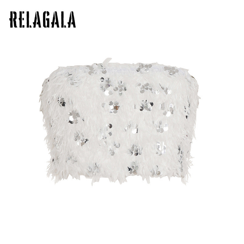 เสื้อลำลองสำหรับผู้หญิง สไตล์ระยิบระยับด้วยเลื่อม