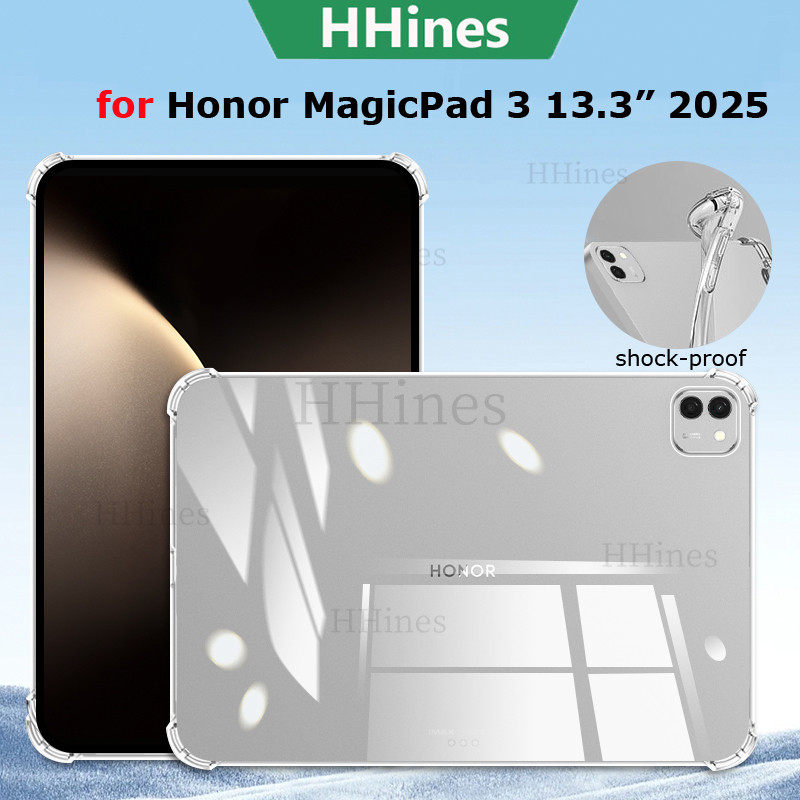 ถุงลมนิรภัย Soft TPU Clear สําหรับ Huawei Honor MagicPad 3 13.3 นิ้ว 2025 Pad 10 9 12.1 GT Pro Pad GT2 Pro 12.5" 2025 MagicPad 2 12.3 นิ้วเคสใสซิลิคอนกลับแท็บเล็ตฝาครอบ