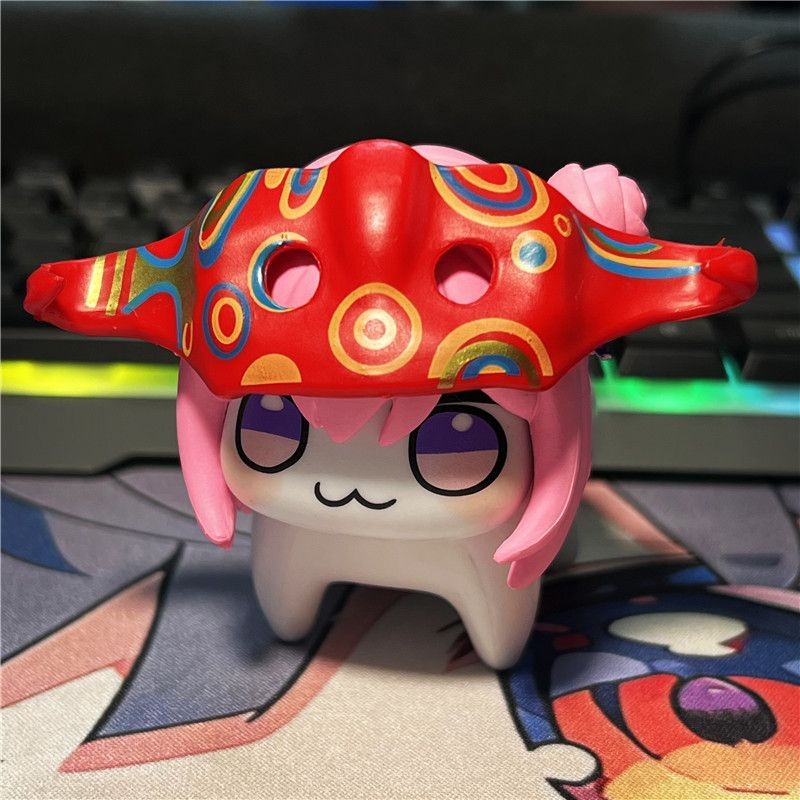 แนะนํา Azua Victory doro Dorothy รุ่น Q รูปสุนัขสีชมพูตกแต่งตุ๊กตาอินเทรนด์เล่นรุ่นเดสก์ท็อปตกแต่ง A