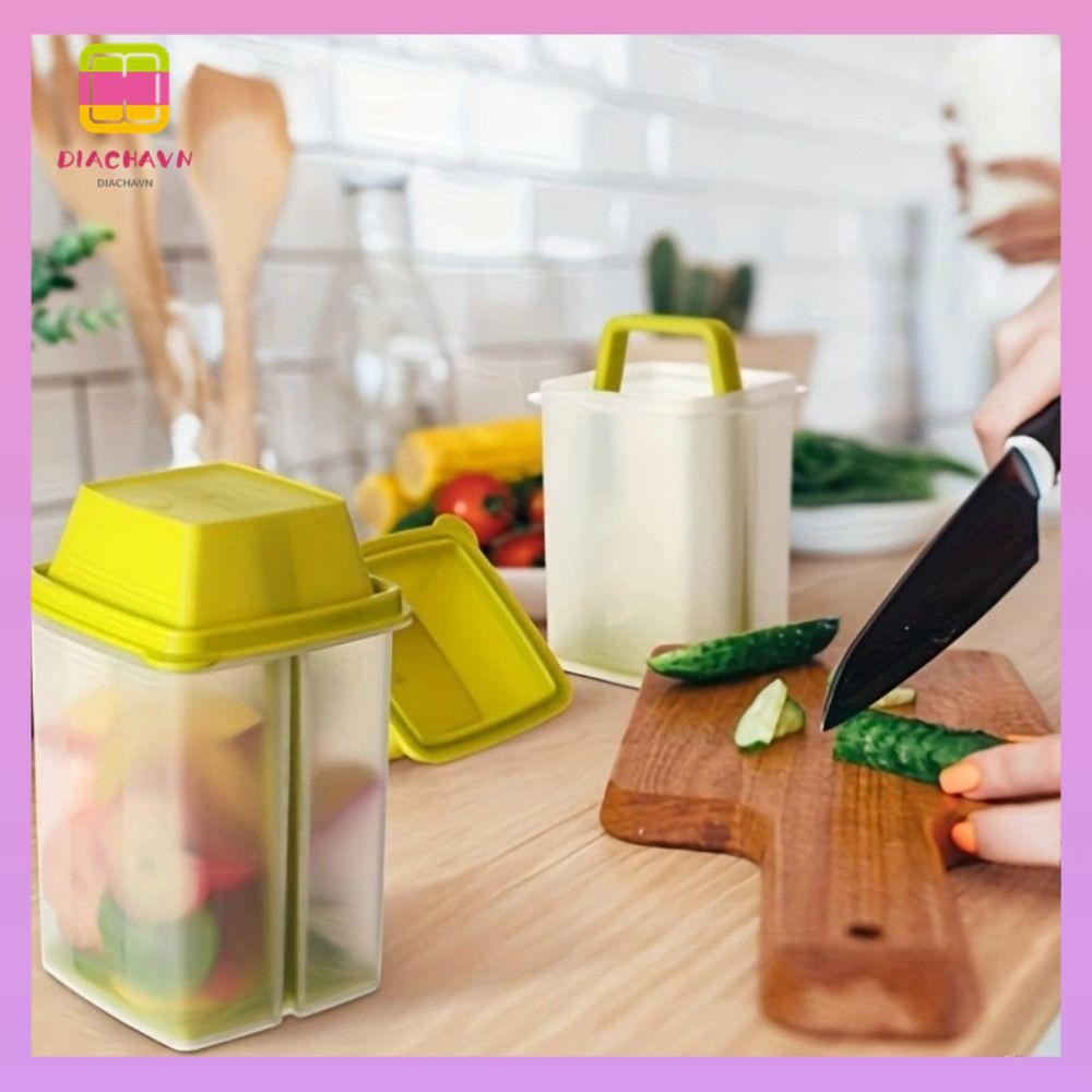 DICHAVN ผักดองพร้อมตะแกรงกรอง BPA Free พร้อมฝาปิดผักดองที่ใส่ดองคุณภาพสูงนํากลับมาใช้ใหม่ได้ Mess-Fr