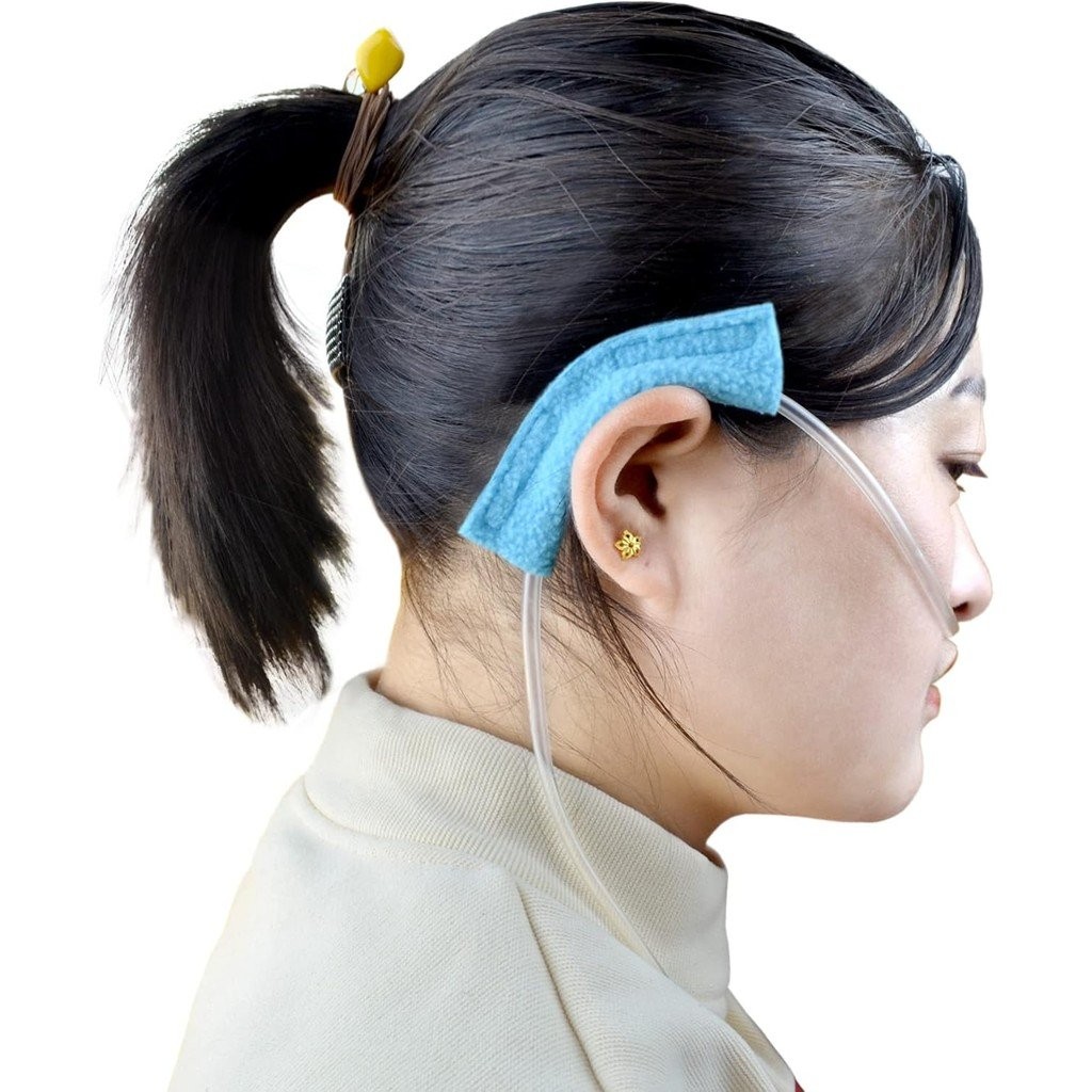 4 แพ็คจมูก Cannula แผ่นรองหูฟัง Soft Cannula อุปกรณ์ป้องกันหูสําหรับผู้ใช้ออกซิเจนเพื่อป้องกันอาการเ