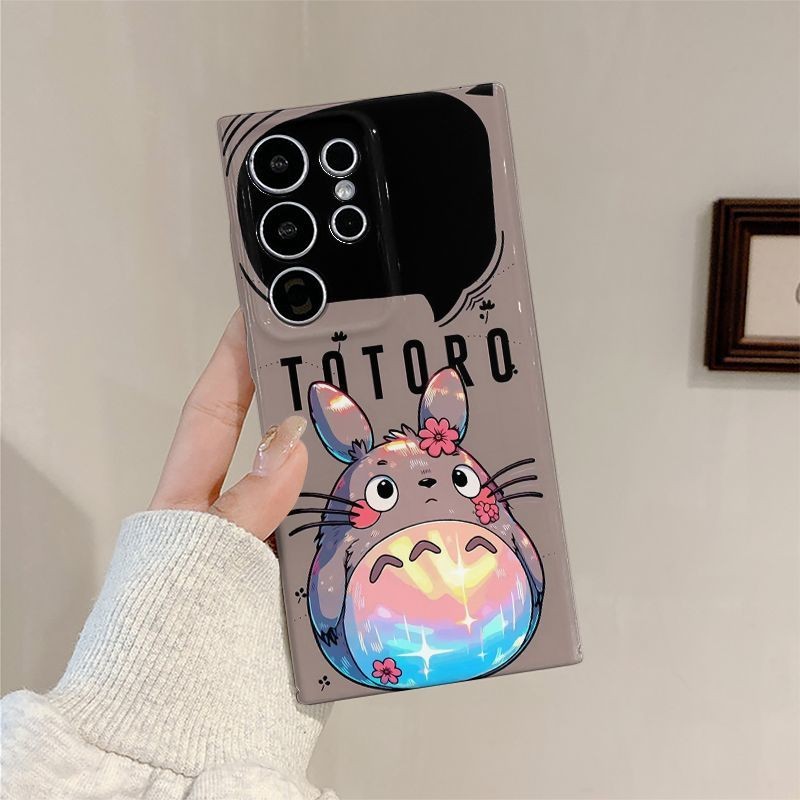ญี่ปุ่นแฟนตาซีเพื่อนบ้านของฉันTotoroเหมาะสําหรับSamsung A23 4G/5G S24 ULTRA S22 PLUS S23 PLUSโทรศัพท์มือถือป้องกันกรณีA11 A24 A54 5G Hard Caseรวมทุกอย่างA53 4G/5G Anti-Shockกรณี