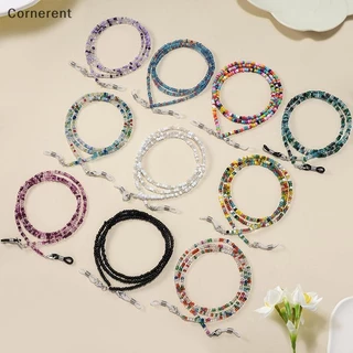 สีสันข้าวลูกปัดแว่นตาโซ่คริสตัลลูกปัดแว่นตา Lanyard ผู้หญิง Face-Mask สายคล้องคอ Anti-Drop แว่นตากันแดดผู้ถือเชือก
