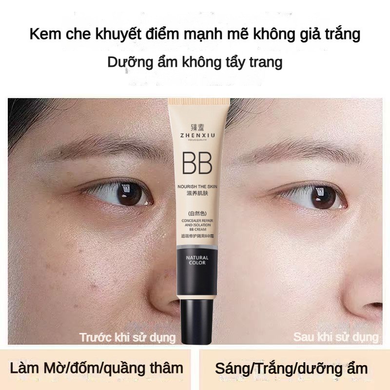 ZHENXIU Liquid Foundation BB Cream 30g Hydrating Sunscreen Long-Lasting Brightening Face คอนซีลเลอร์