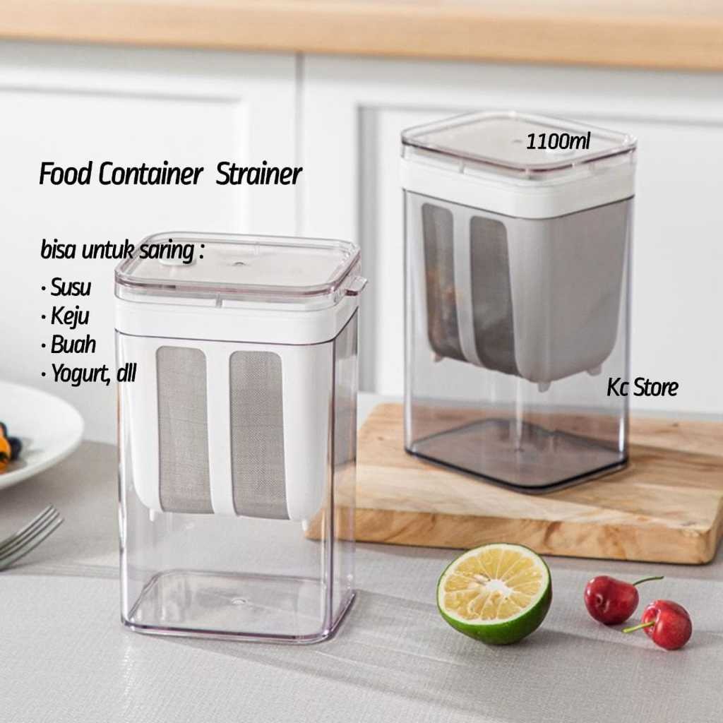 กรองอาหาร STRAINER JAR MILK FILTER YOGURT FILTER MULTIFUNCTION 1100ML