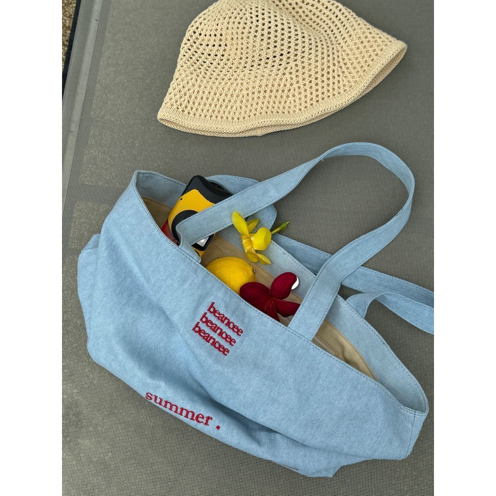 Summeree Denim Leisure Sports Tote Bag