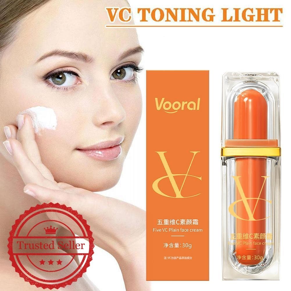 30g Five Vitamin C อาหารเสริมครีมคอนซีลเลอร์ Vitamin Up Vc Makeup Tone Moisturizing Cream Vc C F2p5