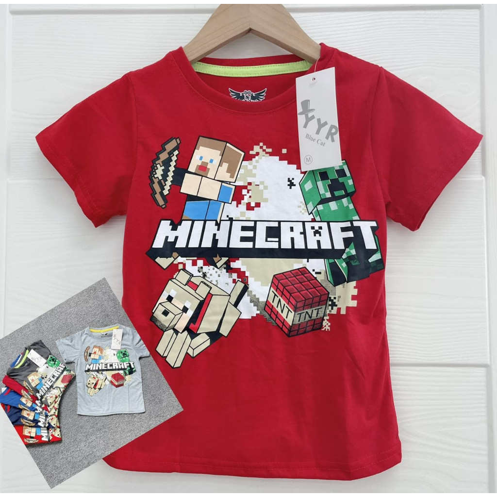 เสื้อยืดเด็ก 100cm-150cm KIDS TOP BOYS SUMMER TSHIRT  FOR 2-12YRS OLD