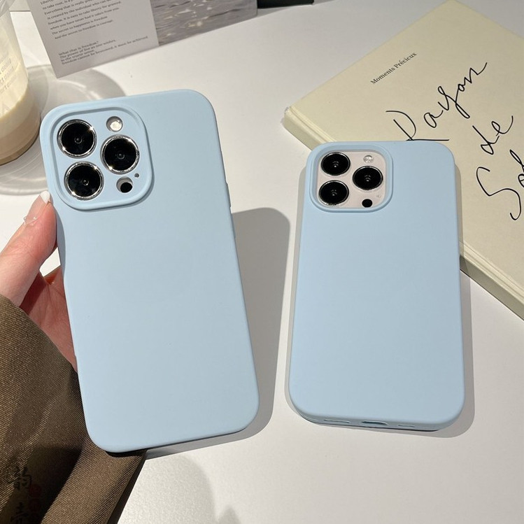 Peak Blue Dirt ทนของเหลวซิลิโคนสําหรับiP iPhone 7 8 14 15 Plus X XR XS Max 11 12 13 14 15 Pro Max 14 15 Plus