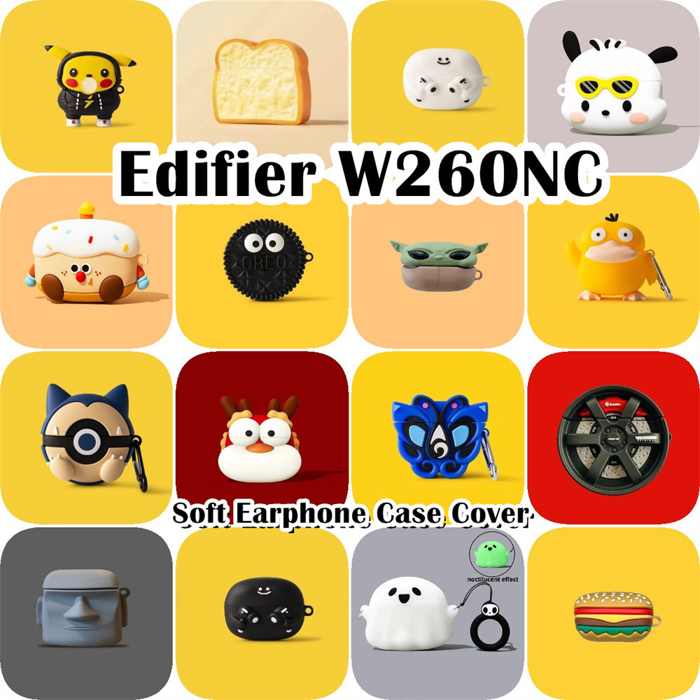 imamuraFor Edifier W260NC Case Casing Soft Silicone Cute Funny Cartoon Headphone Case Cover NO.2