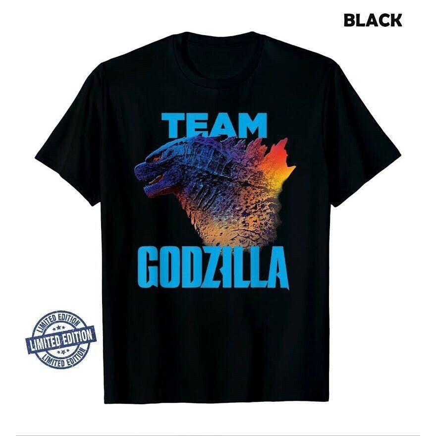 ใหม่ ใหม่ Godzilla vs. Kong 2021 T-Shirt Movie King Of Monsters, Team Godzilla Tee Unisex BM4N_