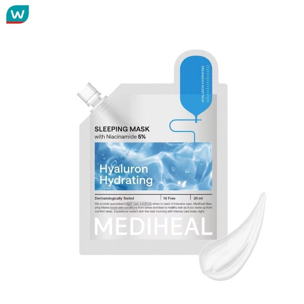 Mediheal เมดิฮีล สลีปปิ้ง มาสก์ ไฮยาลูรอน ไฮเดรทติ้ง 20 มล. - รูปที่ 2