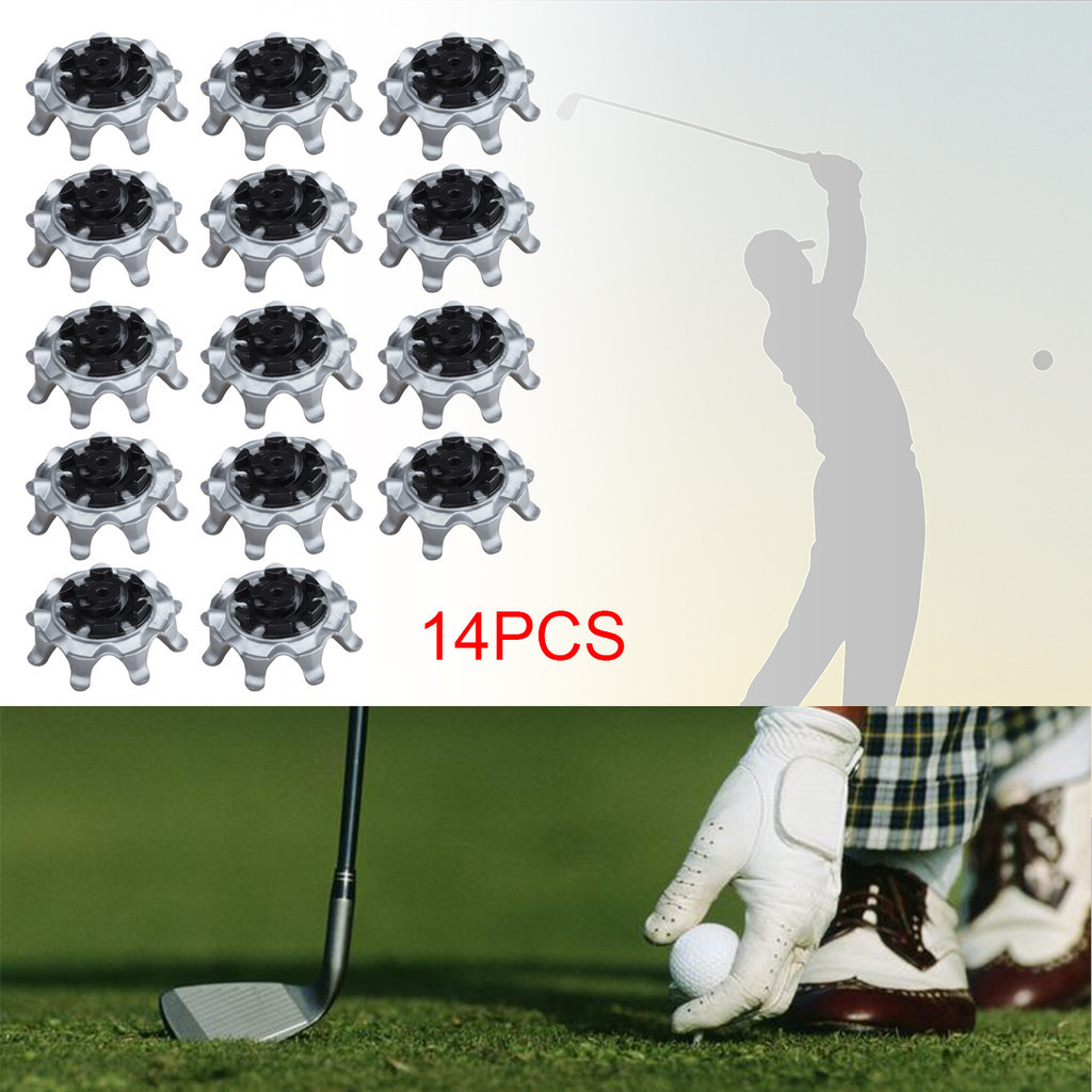 14 ชิ้น/ล็อตคลาสสิกทนทานกอล์ฟ Spikes Pins เปิด Fast Twist รองเท้า Spikes ทนทานชุด Ultra Thin Cleats Pins เหมาะกับ Ping ระบบ Spike
