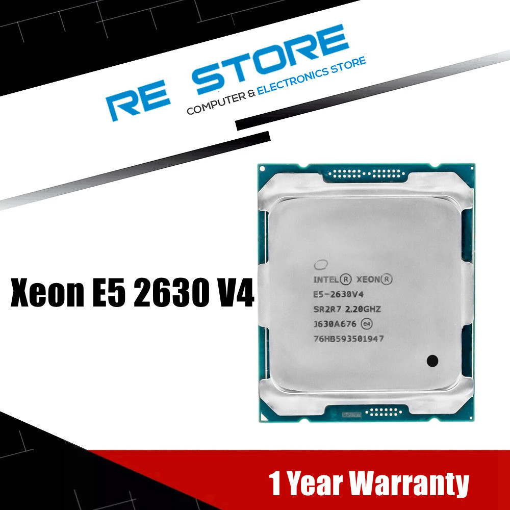 [คลังสินค้าพร้อม] intel xeon e5 2630 v4 E5-2630V4 โปรเซสเซอร์ sr2r7 2.2 ghz 10 Core 25m lga 2011-3 c