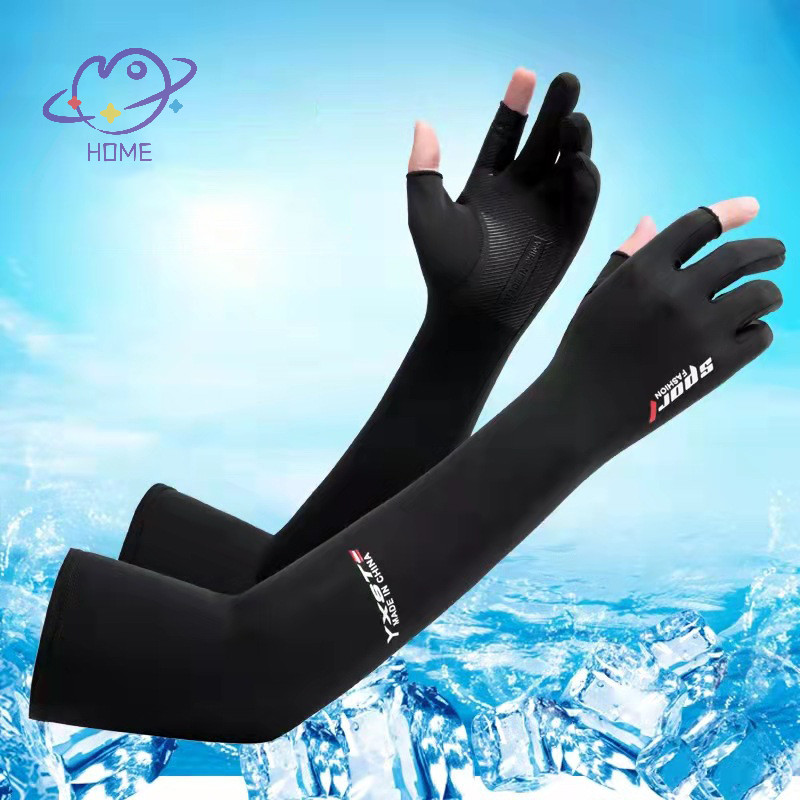 [mayhome] Uv Solar Arm Sleeves Men Cycling Gloves Hand Long Sleeves Driving Arm Cover Summer Women Cool Muff Sun Protection Motorcyclist {TH}