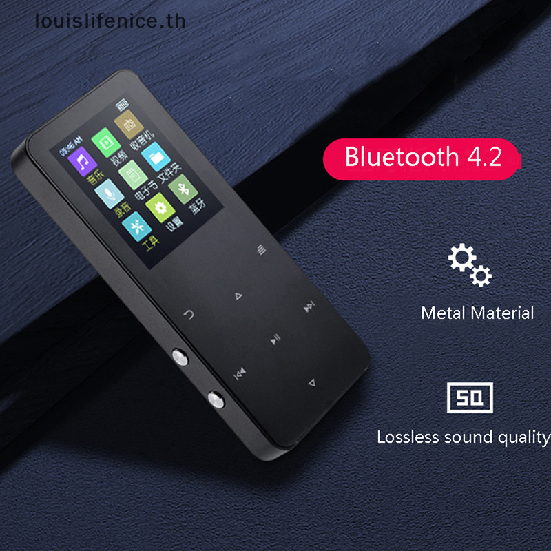 Lnth เครื่องเล่น MP4 พร้อมลําโพงในตัว Touch Key Video Player 1.8 นิ้วโลหะ Hifi Player Walkman HOT