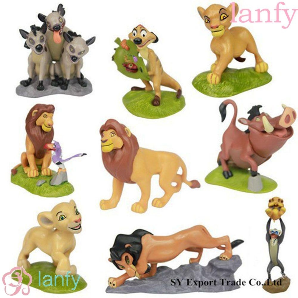 Lanfy lion king Simba ตัวเลขการกระทําของขวัญ Miniatures สะสม lion king ตุ๊กตาเครื่องประดับ