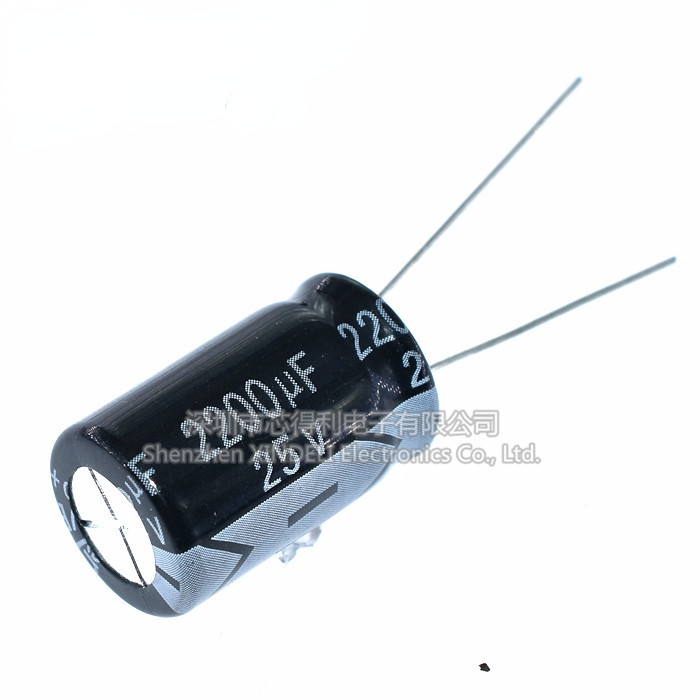 25v 2200UF In-Line Electrolytic Capacitor 13 * 21 มม. 2200UF 25V 13X20 มม.In-Line อลูมิเนียม Electro