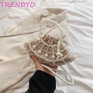 Trendyo กระเป๋ามุกผู้หญิง, แบบพกพาน่ารัก Mini Tote Bucket Ba…