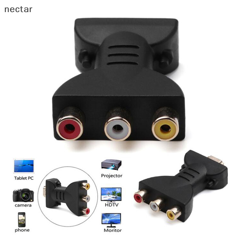 Tar AV สัญญาณดิจิตอล 1080p อะแดปเตอร์ HDMI เป็น VGA HDMI เป็น AV RCA สายสัญญาณเสียงวิดีโอ N
