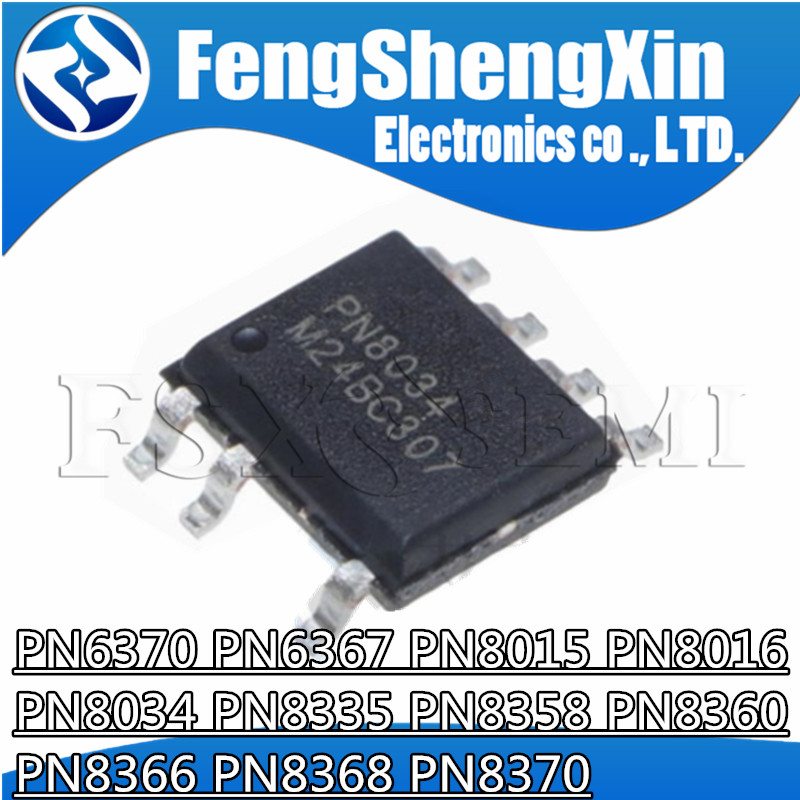 10pcs PN6370 PN6367 PN8015 PN8016 PN8034 PN8335 PN8358 PN8360 PN8366 PN8368 PN8370 SOP-7 charger IC