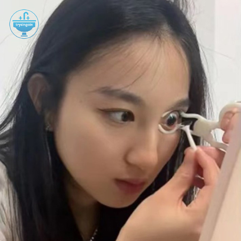 [trysingoin] 2 ชิ้นผู้หญิง Eye Care คอนแทคเลนส์ Inserter Remover พลาสติก Soft Tip Tweezer Stick สวมใ