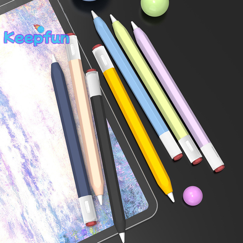 [Keepfun] แท็บเล็ต Touching ปากกา Stylus ดินสอซิลิโคนกรณีฝาครอบป้องกันสําหรับ Apple Ipad Air Pro สํา