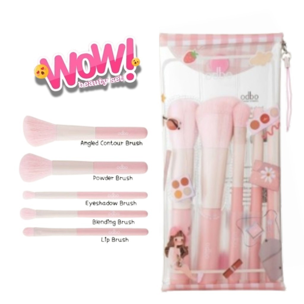 Odbo Wow Beauty Set #OD8060 โอดีบีโอ ว้าว บิวตี้ เซ็ต x 1 ชิ้น svl