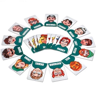 GeeToy WHO IS IT เกมกระดานฝึกความจำตรรกะสำหรับเด็ก การเดาครอบครัวแบบตลก ของเล่นเพื่อการศึกษาแบบมอนเตสเซอรี ของขวัญ