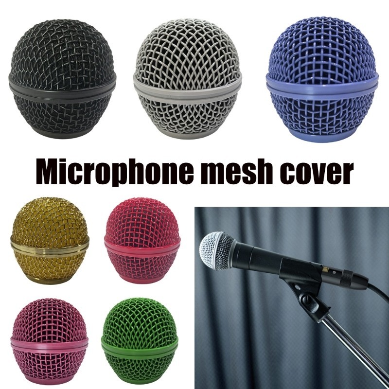 R * โลหะตาข่ายไมโครโฟนหัวตะแกรงไมค์สําหรับ SM58S SM58LC UT2 ซ่อม