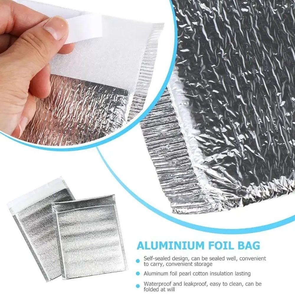 ดอกกุหลาบ 50ชิ้น/แพ็คถุงอลูมิเนียมฟอยล์,อาหารการจัดส่งความร้อน ค มาถึง กระเป๋าฉนวนกันความร้อน,เครื่องดื่มเก็บน้ําแข็งเย็นอบอุ่นที่มีการปิดถุงเย็ - รูปที่ 6