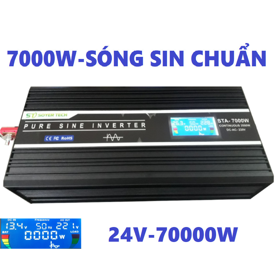 7000W Standard Sine Power Converter - 12V to 220V Standard Sine Power Converter 7000w - SOYOER TECH 