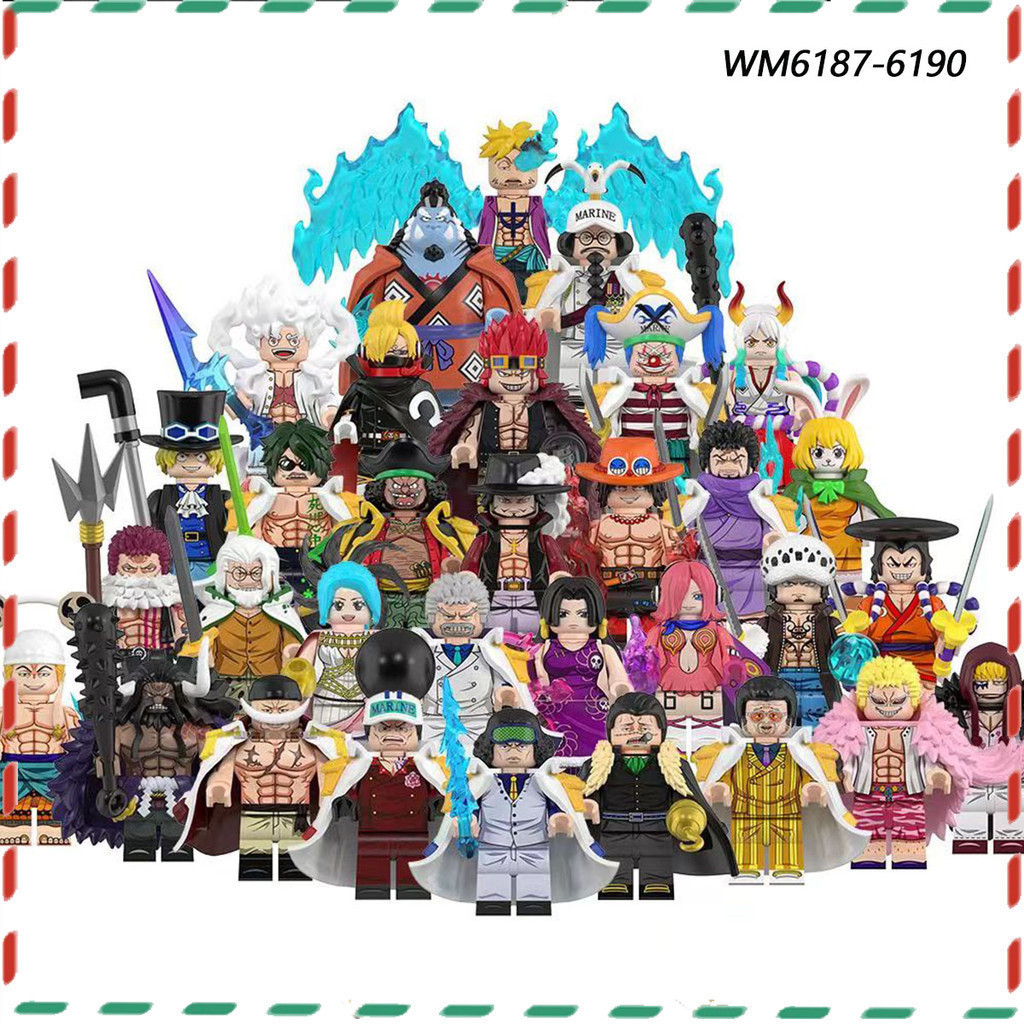 ชุดแอนิเมชั่นสําหรับเด็กประกอบของเล่นบล็อกตัวต่อเพื่อการศึกษา minifigures ตุ๊กตาโมเดล
