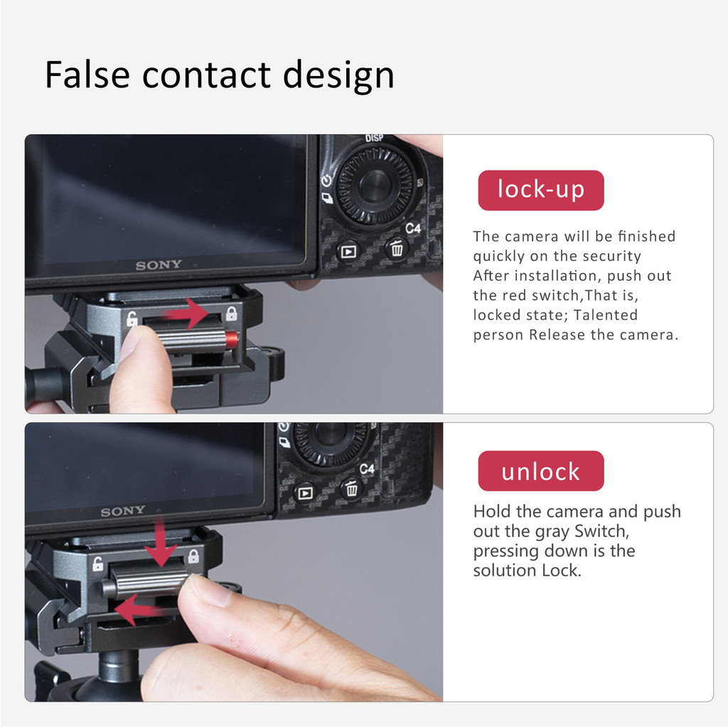 Leaplight All-Metal Arca Quick Release Kit กล้อง Quick Mount สําหรับ Dji Zhiyun Stabilizer ขาตั้งกล้องสไลด์ Rail Quick Mount ฐานหัวเข็มขัด