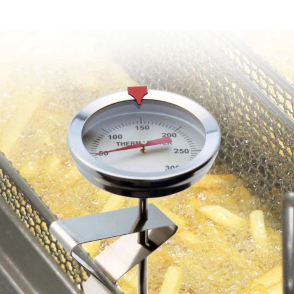 คลิปยึดเทอร์โมมิเตอร์ คลิปหนีบเครื่องวัดอุณหภูมิสแตนเลส สําหรับการทำอาหาร - รูปที่ 2