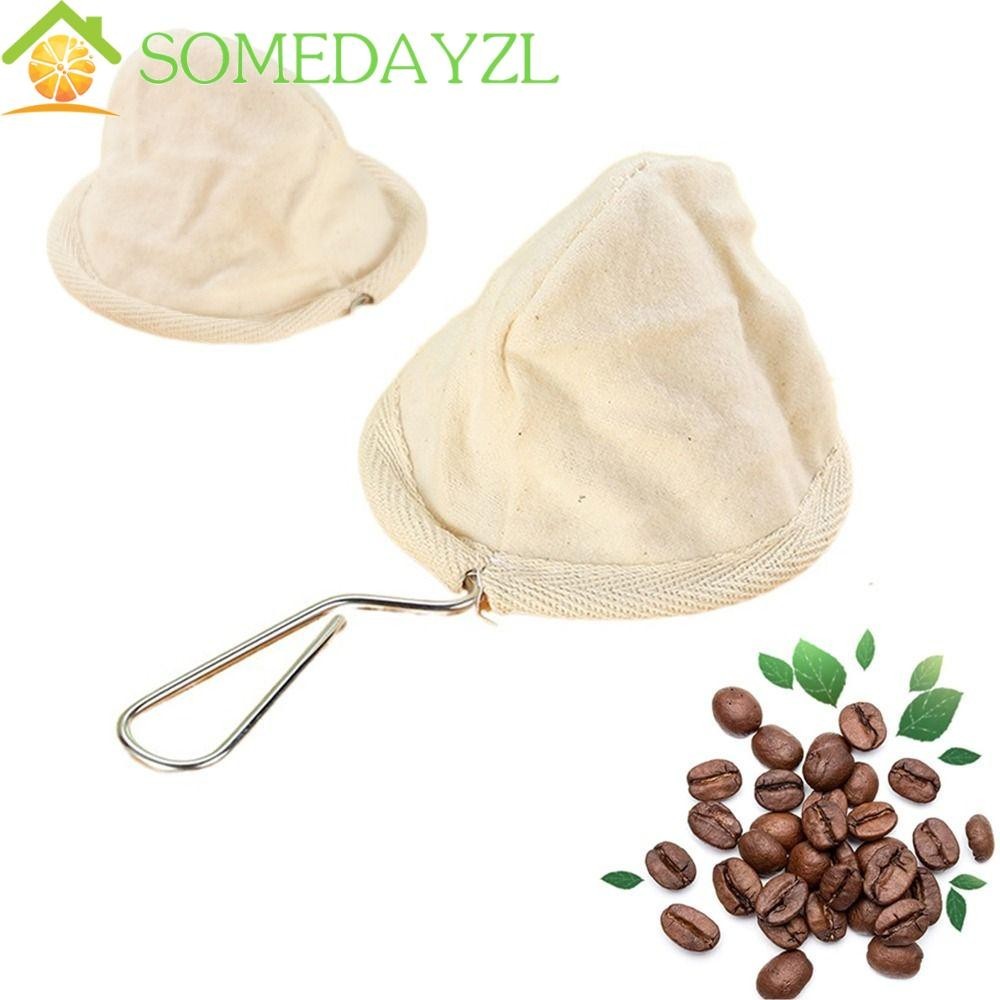 Somedayzl กรองกาแฟกรอง, Flannel ผ้าReusable Pour Over Coffee Dripper,ใช้งานง่ายสแตนเลสจับตาข่ายFine 