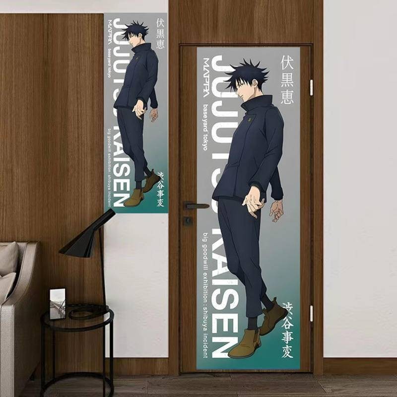 อะนิเมะตกแต่งผนัง Jujutsu Kaisen โปสเตอร์แนวตั้ง Tapestry Gojo Satoru & Kento Nanami Wall Decor ราคา ถูกที่สุด ดีลบีเคเค แกลเลอรีภาพที่ 3