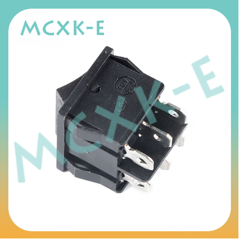 Mcxk-e KCD5 สวิตช์โยกสีดํา/แดง/เขียว 4/6 พิน 2/3 เกียร์ 15A สวิตช์สัมผัสสีเงิน สวิตช์ปุ่มกดไฟฟ้า ราคา ถูกที่สุด ดีลบีเคเค แกลเลอรีภาพที่ 2