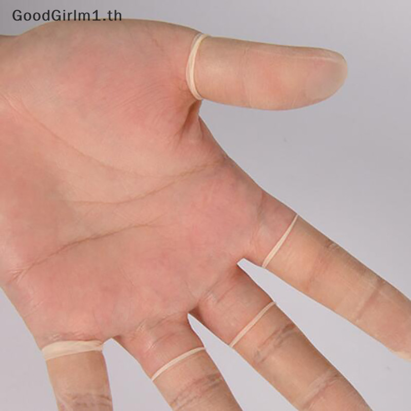 Goodgirlm1 50 ชิ้น/แพ็คทิ้ง Latex นิ้วมือยางลื่น Anti-static Finger Cots ปลายนิ้ว Protector ถุงมือเล็บเครื่องมือ TH - รูปที่ 3