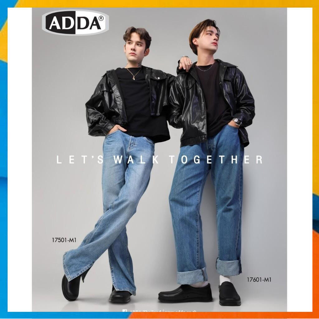 รองเท้าแบบสวม ADDA รุ่น 17601 รองเท้าคัชชู หุ้มส้น / 17501 รองเท้าคัชชู สำหรับผู้ชาย – สีดำ