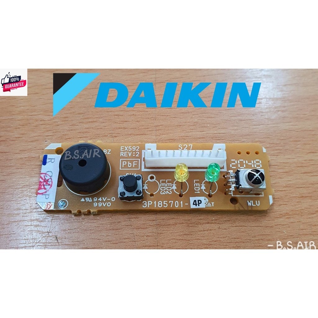 แผงรัสัญญาณแอร์DAIKIN  3P185701-4 ใช้กัรุ่น FTKQ12SV2S, FTKQ12TV2S , ATKC09TV2S,  ATKC18TV2S, FTKF15