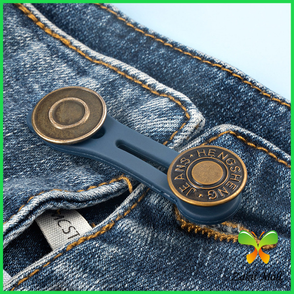 Zakii Mall กระดุมขยายเอว เพิ่มขนาดรอบเอวกางเกง สายบุฟเฟ่ต์ต้องไม่พลาด jeans buttons - รูปที่ 2