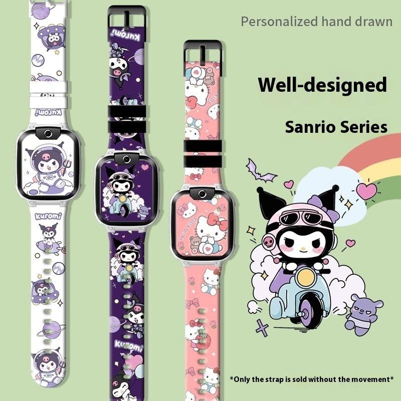 imoo สายซิลิโคน สำหรับ Imoo Z1 Z2 Z3 Z5 Z6 Z7 สาย imoo นาฬิกาโทรศัพท์ Sanrio การ์ตูนพิมพ์สายซิลิโคนกันน้ํา imoo สายนาฬิกา imoo สาย