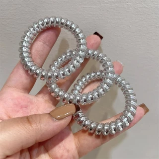 Spiral Hair Rope Hair Ties Rubber Ponytails Headwear Accessory