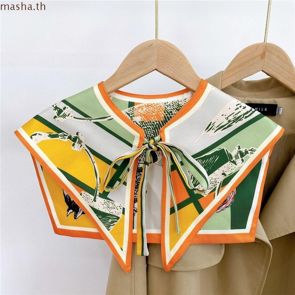 ปลอกคอปลอม,เสื้อเชิ้ตวินเทจลายดอกไม้ปกปลอม,แฟชั่นเสื้อครึ่งที่ถอดออกได้เสื้อเครื่องปรับอากาศสําหรับผู้หญิง