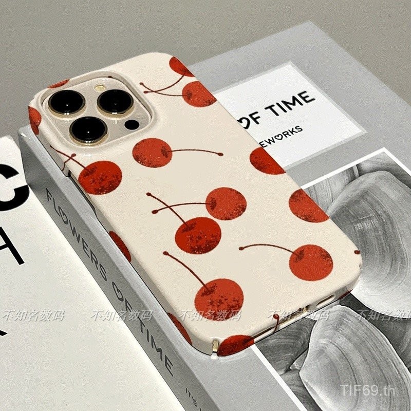 INS เคสโทรศัพท์แอปเปิ้ลสีแดงแบบเรียบง่ายสำหรับ iPhone 13PROMAX xsmax 15 12 14 11 PROMAX 7plus เคสโทรศัพท์14pro 11 15 12 13 Pro เคสแข็ง XS XR ป้องกันการเคาะปุ่ม wvjk