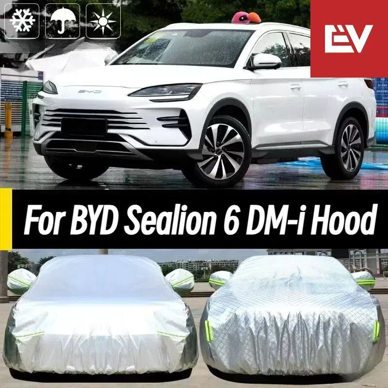 สําหรับ [BYD Sealion 6/BYD Sealion 5] ผ้าคลุมรถผ้า Oxford หนาพิเศษ Full Cover Rain/Sun/Snow Coat กันน้ํา