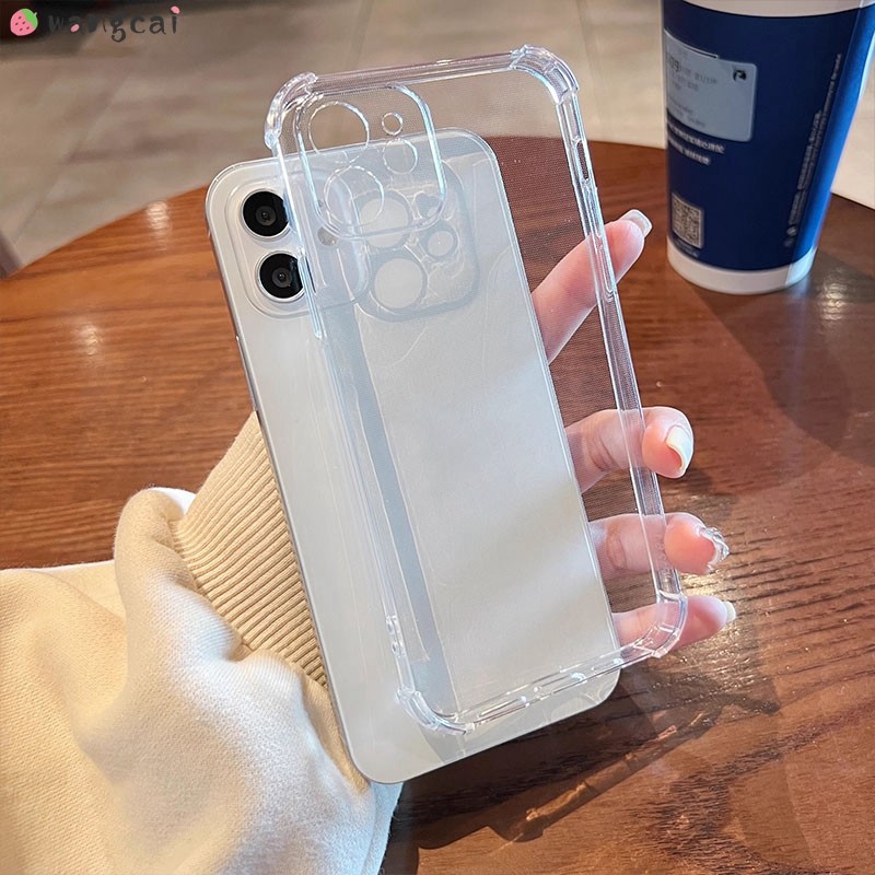 สําหรับ Tecno Spark 30 20 10 9 Pro Plus 30C 10C 9T เคสโทรศัพท์โปร่งใสถุงลมนิรภัยกันกระแทก Anti Fall Drop Proof Clear ชายหญิง Simple Soft Casing Cases Case ฝาหลัง