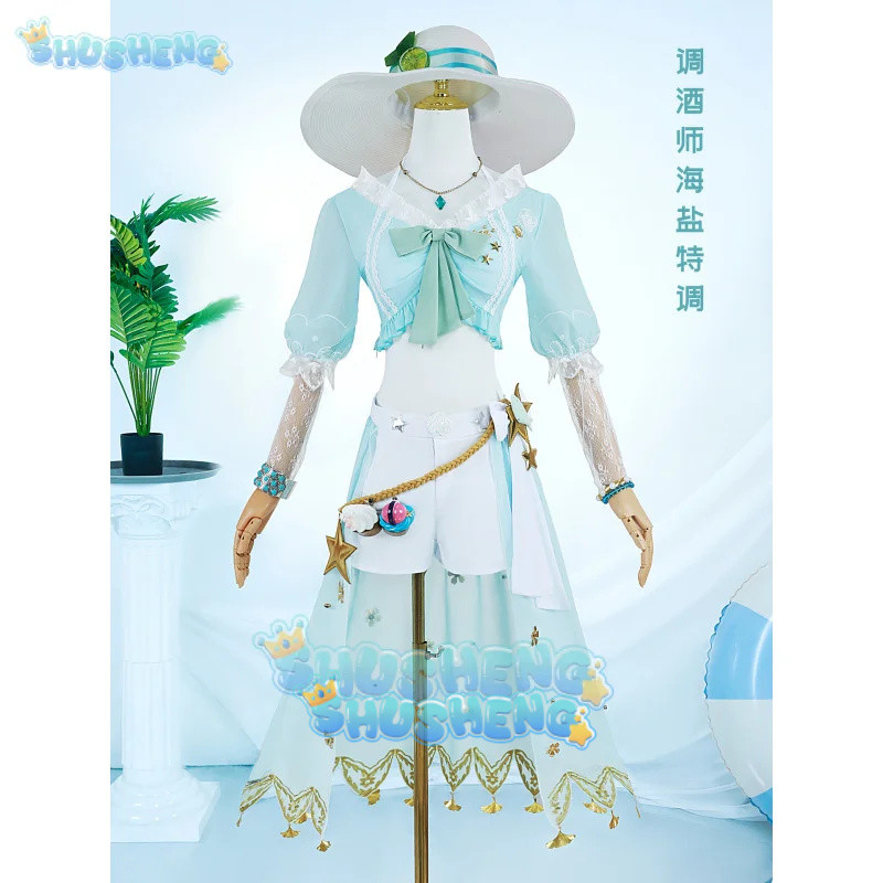 Identity V Demi Bourbon Bartender เกลือทะเลพิเศษคอสเพลย์เครื่องแต่งกาย Cos เกมอะนิเมะคอสเพลย์ชุด Hal